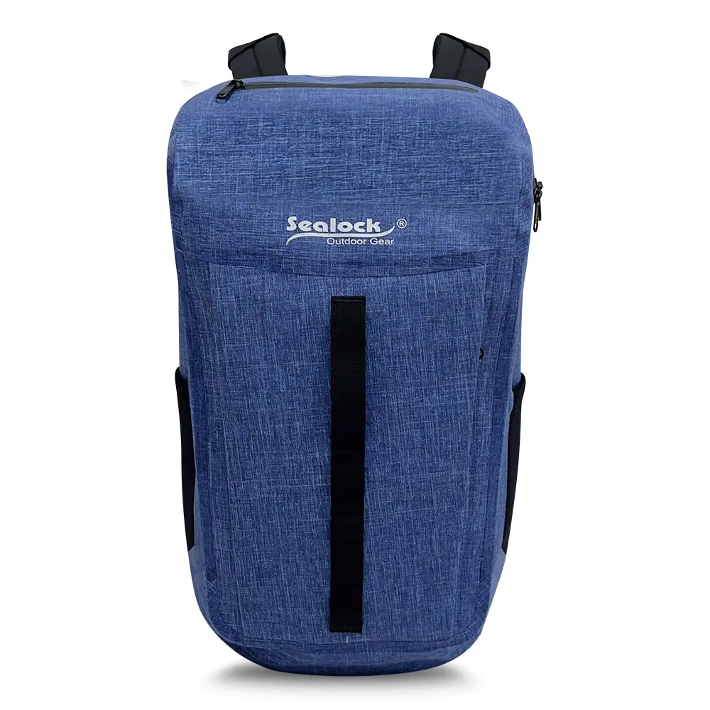 Backpack uiscedhíonach 24L le zipper aerdhíonach agus Dearadh Minimalist