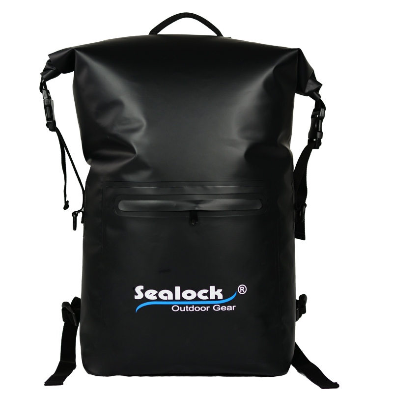 Backpack Tirim Uiscedhíonach 30L Roll Top le haghaidh Campála, Hiking agus Taisteal