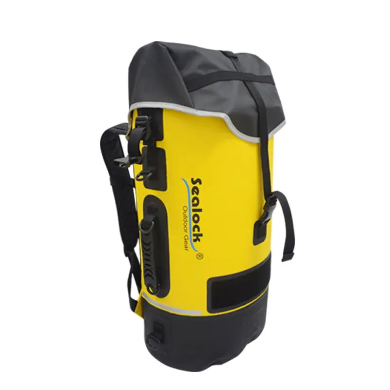 Backpack Uaimheanna Uiscedhíonach 45L / 55L / 65L IPX8 le Séala Rubair Nádúrtha