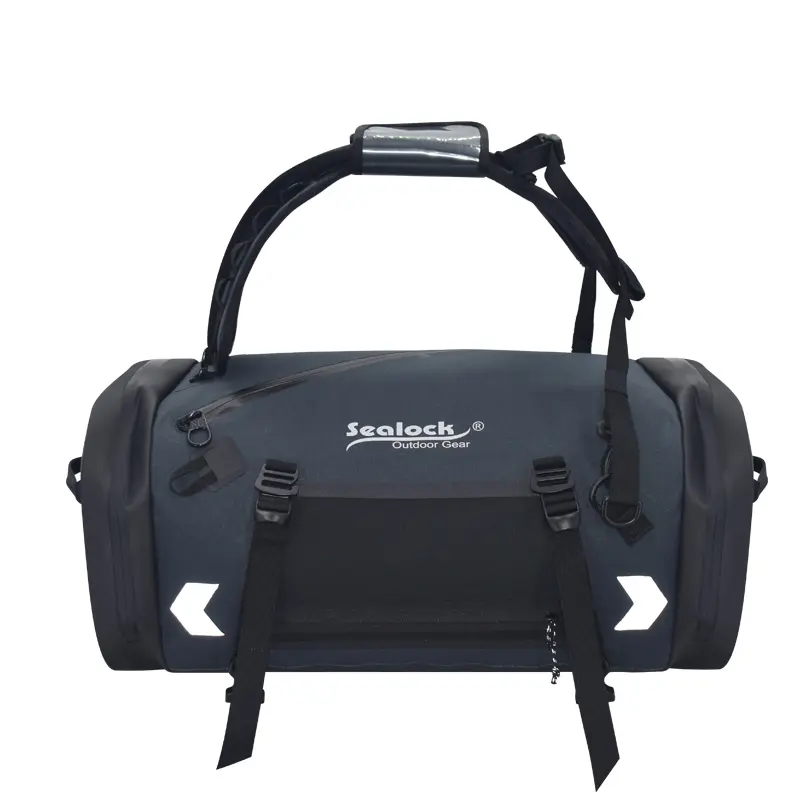 Mála Uiscedhíonach Gluaisrothar 55L 3-Bhealach le zipper aerdhíonach (Strap / Backpack / Iompar)
