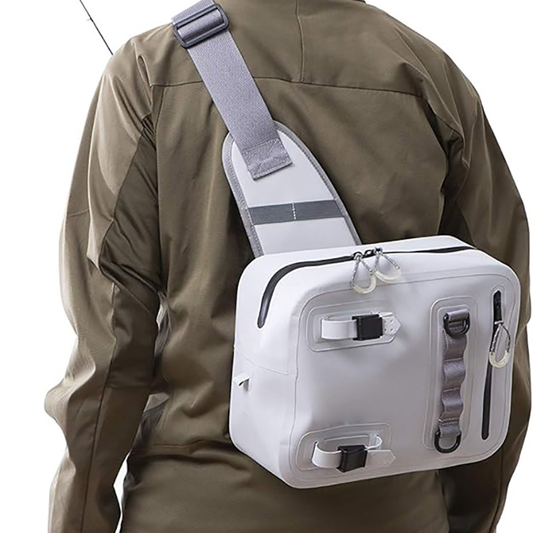Mála iascaireachta le haghaidh iascaireachta le zipper aerdhíonach