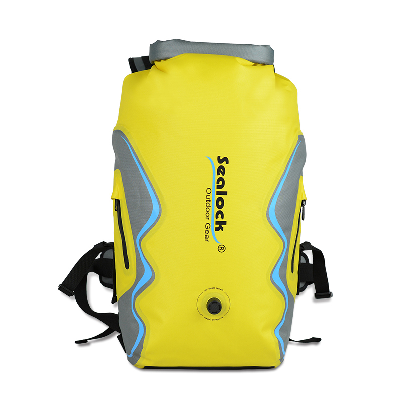 color and OEM logo options on waterproof dry backpack